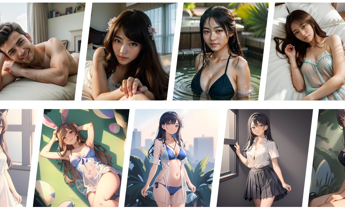 免費AI色圖產生器 MyEdit AI色圖範例